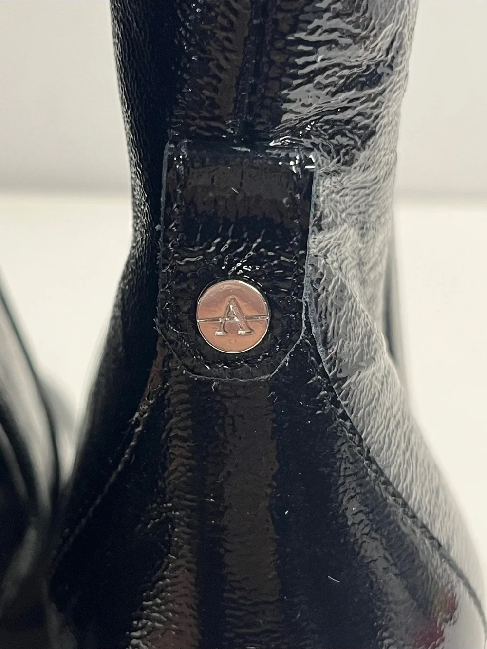 New Aquatalia Renisa Leather Boots in Black Leather Size 10